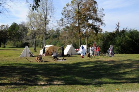 Confederate Reinactors Camp