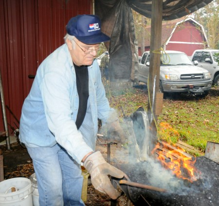 Allen Lassere gets hot and dirty
