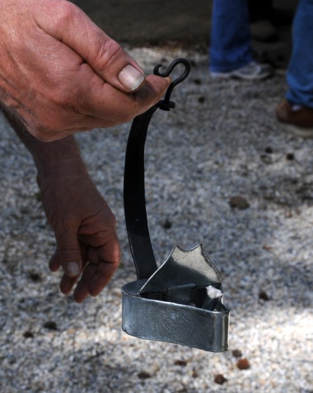 Phil demonstrates making an Oil Lamp