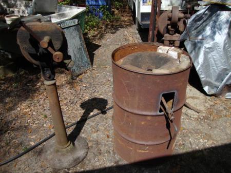 Modified 55 gallon drum