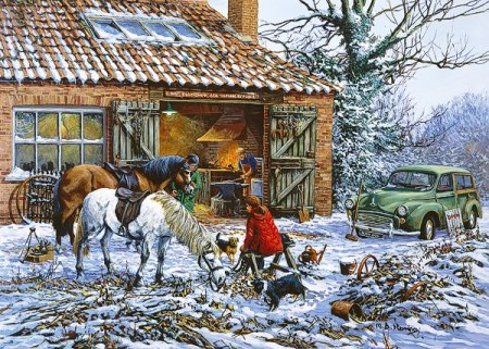 The Village Blacksmith by Gibson