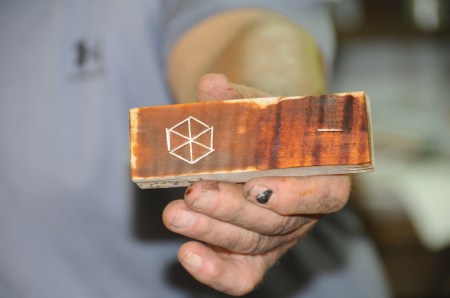 Finished silver inlay