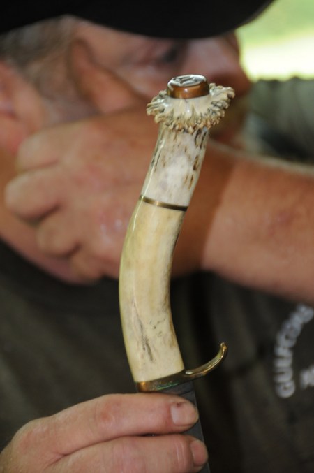 Finished antler handle