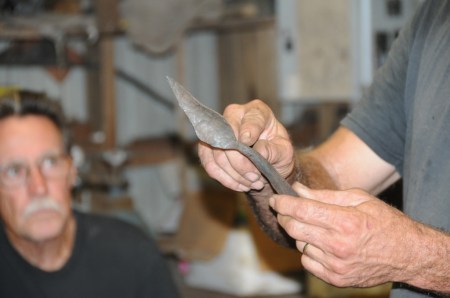 Tom checks the leaf proportions