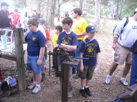 Waiting for Norbert to make another nail