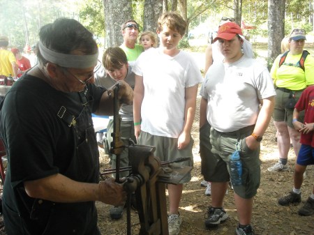 Wayne demonstrates making a twist