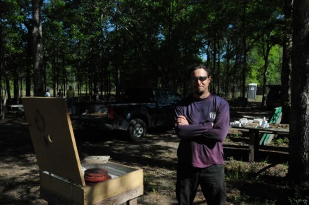 Paul at his casting machine